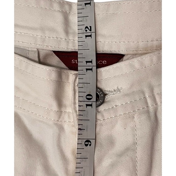 Sundance White Cargo Utility‎ Crop Pants 100% Cotton Sz 6 - Picture 11 of 16